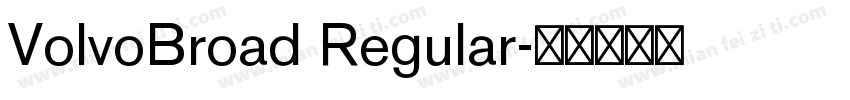 VolvoBroad Regular字体转换